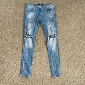 REPRESENT Men's Distressed Jeans - Size 34